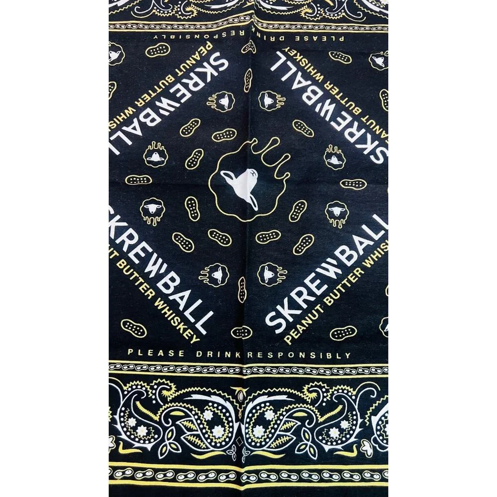 2 bandanas, Seagrams Vodka  & Skewball Whiskey